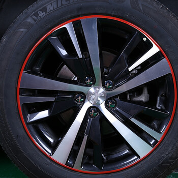 标致5008轮毂装饰条4008车轮贴保护圈防擦防撞条圈条轮毂改装通用