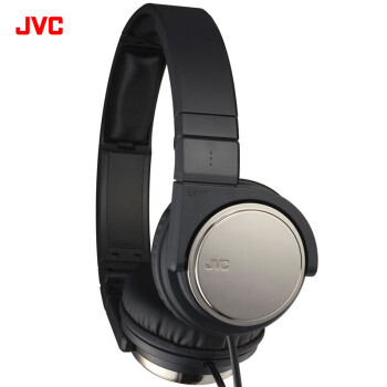 杰伟世（JVC）S500 便携折叠重低音头戴式音乐耳机 納米碳管涂层振膜  灰色