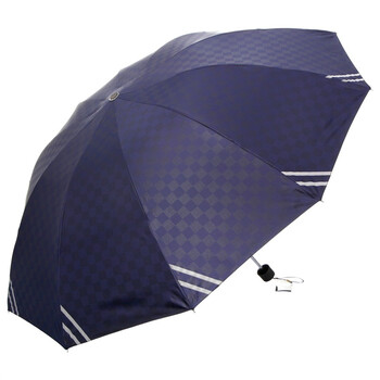 
                                        
                                                            天堂伞 英伦风格黑胶加大61cm*10骨三折晴雨伞32248E藏青色                