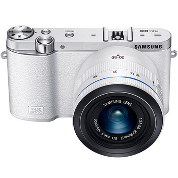 三星（SAMSUNG） NX3000智能WIFI 微型单电套机（16mm-50mm）内置16G卡 闪光灯（白色）