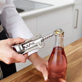多功能红酒葡萄酒开瓶器不锈钢开塞钻家用创意啤酒瓶起子启瓶器居家