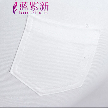 蓝紫新 2015韩版小脚开叉小香LOGO 铅笔裤 外穿打底正装裤 9085  黑色 L