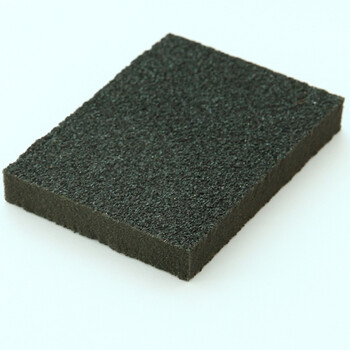 金刚砂双面洗锅擦锅底除铁锈海绵擦刷碗清洁百洁布 薄款黑色粗砂