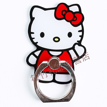 生日礼物可爱卡通手机支架桌面多功能通用懒人粘贴式手机卡扣手指环扣