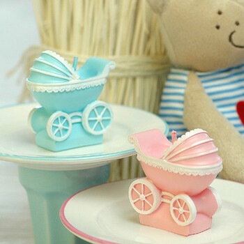 
                                        儿童生日派对用品 生日蜡烛 创意蜡烛 无烟蜡烛 婴儿车小蜡烛 粉色                