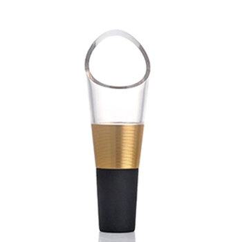 一米葡萄酒快速醒酒器电动红酒开瓶器酒塞酒温表酒具5五件套装 咖啡色礼盒