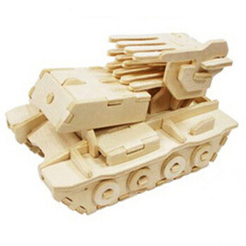 史林奇 3d木制立体拼图立体模型儿童木质拼图动物汽车模型宝宝益智