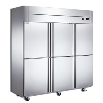 达克斯商用六门厨房冰箱 不锈钢保鲜双温/单温柜 饭店酒店冷柜 六门双