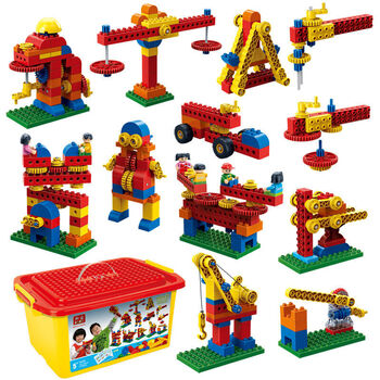 邦宝(banbao) 积木玩具多功能积木桌 宝宝益智玩具大颗粒塑料拼插拼装