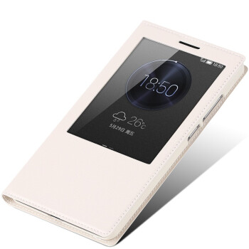 
                                        Freeson 商务天窗翻盖皮套保护套 适用于华为Mate7 白色                