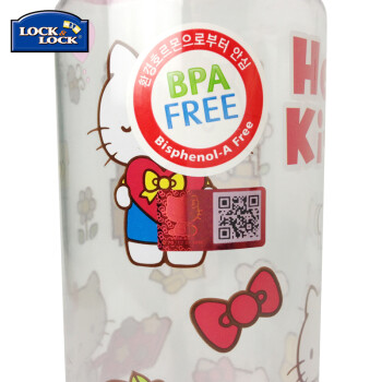
                                                                                乐扣乐扣BisfreeHellokitty儿童水杯指环杯多容量水杯可爱女孩萌妹子喝水杯子 ABF642-PKT-480                