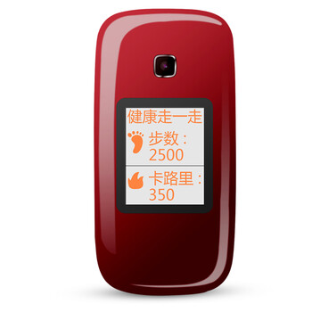 易百年 Ez885 移动/联通2G 老人手机 双卡双待 红色