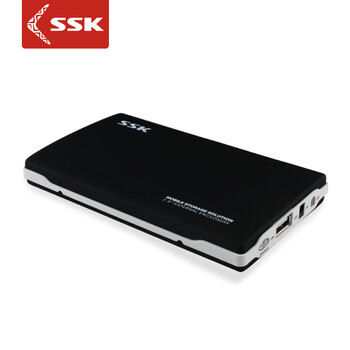 SSK飚王 SHE030黑鹰IDE并口移动硬盘盒 USB2.0 支持2.5寸笔记本硬盘