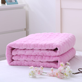珊瑚绒床单单件加绒床单短毛绒单双人法兰绒毛毯冬季防滑加厚保暖
