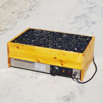 商用火山石烤肠机烤肠炉 电热热狗机阿里山黑石烤炉机烤炉