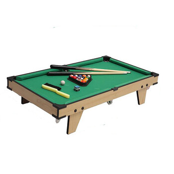 儿童台球桌美式黑8台球桌玩具子桌球桌家用标准台球桌子 木纹台球桌