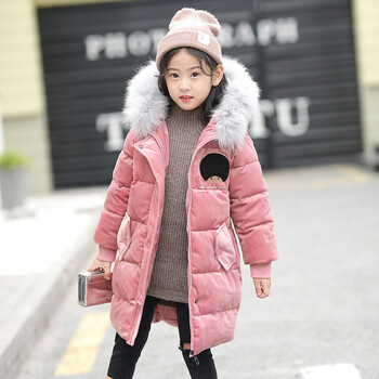 童装 棉服 鸟之声(niaozhisheng) 冬季女大童羽绒棉服儿童加厚保暖