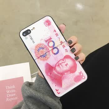 bsn vivoy66创意复古人民币美金100元手机壳y67潮男个性防摔壳y51a y