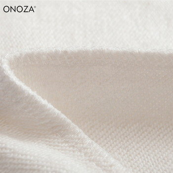 ONOZA 2016秋冬新款韩版加绒加厚卫衣女外套 大眼睛印花学生女长袖套头女款上衣潮 白色 M