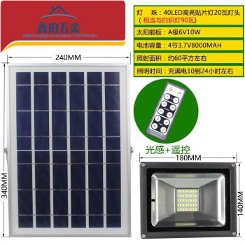 c太陽能燈新農村戶外燈防水家用室內大功率庭院燈鄉村照明路燈超亮 40