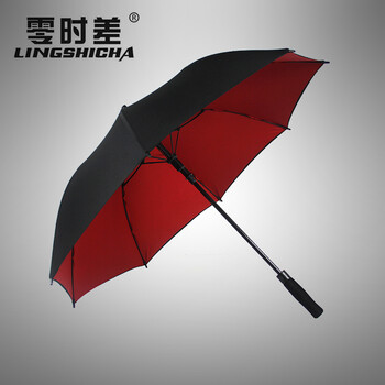 
                                                                                【品质好货】泽时雨高端雨伞男士超大商务伞双层加厚自动长柄双人大伞高尔夫伞加固防风户外晴雨定做伞定制 双层超大135CM外黑内红                