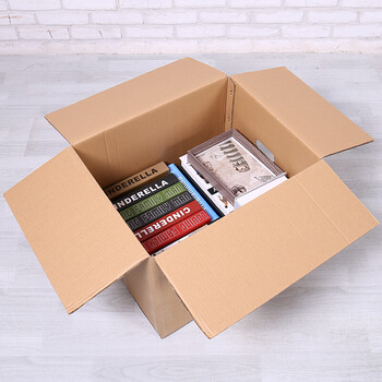 特大号搬家纸箱子 棉被衣服文件收纳纸箱 打包加厚包装纸箱收纳盒 无