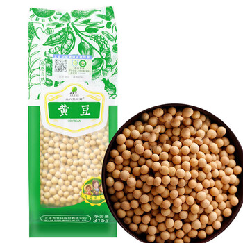 北大荒绿野 东北特产杂粮有机粗粮黄豆真空包装 315g