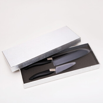 
                                                            京瓷（KYOCERA） 刀具套装 陶瓷刀 黑刃双刀组合装 FK-075/160BK 日本品牌                