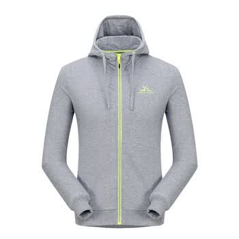 牧高笛户外2017新品秋冬连帽长袖男款营地服卫衣 浅麻灰 xl/180