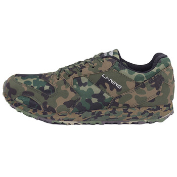 李宁(li-ning)迷彩鞋 数码丛林运动跑步鞋 秋冬透气男军训训练马拉松