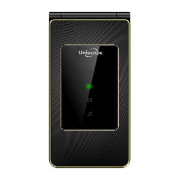 优思（Uniscope）US98c 电信2G翻盖老人手机 黑色