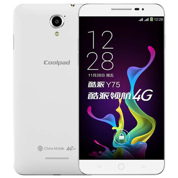 酷派（Coolpad）锋尚 Y76 移动联通4G手机 双卡双待 智尚白