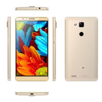 海尔（Haier）HL-G100 移动4G智能手机  6英寸 八核 香槟金