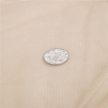 悟妙家纺 蚊帐 宫廷三开门落地方顶蚊帐 米黄 150cm*200cm