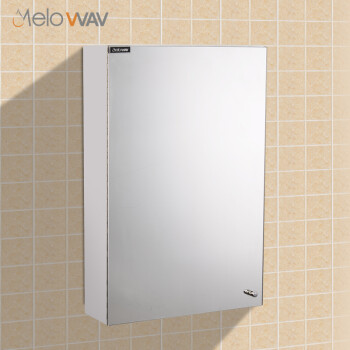 迈勒卫浴(melowav)不锈钢浴室柜镜柜 40CM M
