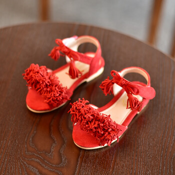 夏季新款童鞋儿童女孩学生女童凉鞋韩版潮公主鞋宝宝鞋中大童 红色 26