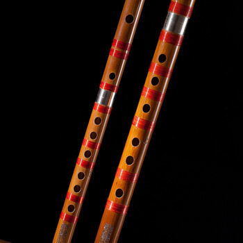 精制笛子竹笛乐器初学入门演奏笛横笛 c调送笛膜 笛膜胶