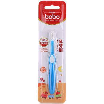 乐儿宝 (bobo) 牙刷 宝宝护龈婴幼儿乳牙牙刷 颜色随机(12个月以上)
