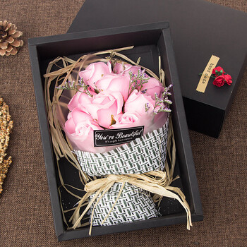 新年七夕情人节礼物11朵花束香皂花礼盒送女友送爱人创意礼品生日礼物