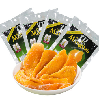 7d芒果干 菲律宾进口果干蜜饯零食100g*4袋_ 7折现价68元