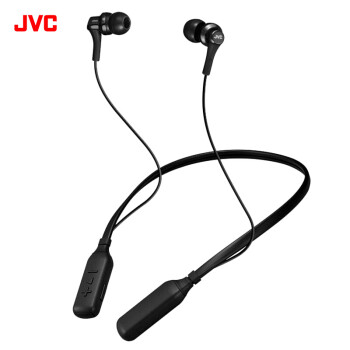 杰伟世（JVC）HA-FX57BT 颈挂式蓝牙耳机 立体声运动耳麦 超酷时尚便携出街无线耳机 黑色