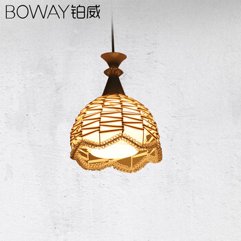 铂威灯饰 卧式吊灯 简约客厅灯 鸟巢卧室灯 时尚餐厅灯 书房灯具CCD02 1头 带LED光源