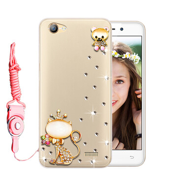 朵唯逆客v11手机套doov v12手机壳v18保护壳v12硅胶软壳防摔水钻女 猫