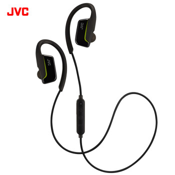 杰伟世（JVC）HA-EC600BT 颈挂式蓝牙耳机 运动防水防汗防滑防掉挂耳蓝牙耳机 黑色