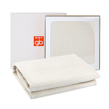 好孩子(gb) 婴儿隔尿垫 天然彩棉 宝宝隔尿垫巾 浅卡其