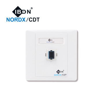 IBDN光纤插座面板包含法兰/SC耦合器/适配器 单口面板SC耦合器