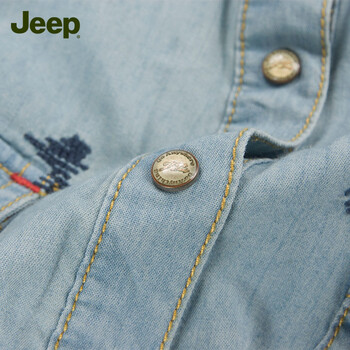 
                                        吉普（JEEP）女装纯棉长袖衬衫 秋冬长袖纯棉牛仔衬衫衬衣WS12WH020 云蓝K3 38(M)165/84A                