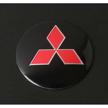 维诺亚 三菱汽车标志车贴 三菱轮毂车标贴 劲炫蓝瑟翼神轮胎中心盖