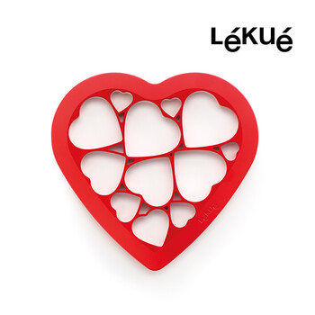 
                                        新品 烘焙工具LEKUE/乐葵 爱心拼图曲奇DIY饼干模具                