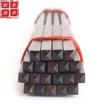 酸枝实木筷子 家用送礼 四楞筷 乌梅木 古法手工 c 筷子